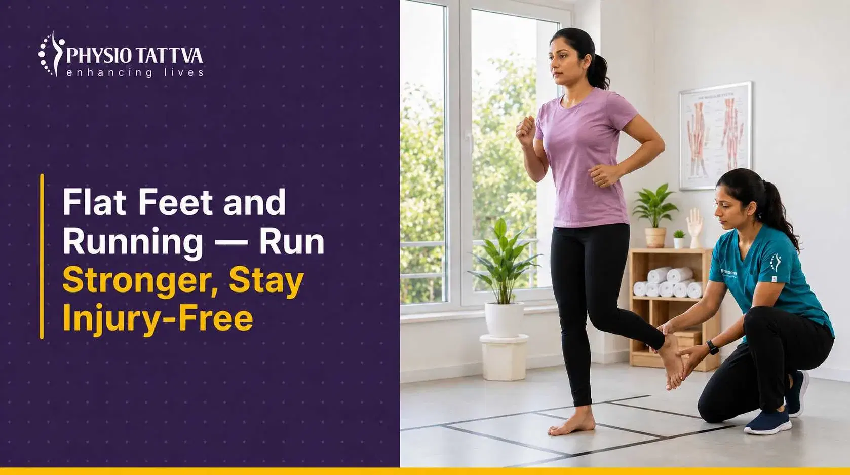 Running with Flat Feet: How Physiotherapy Can Help You Perform Safely